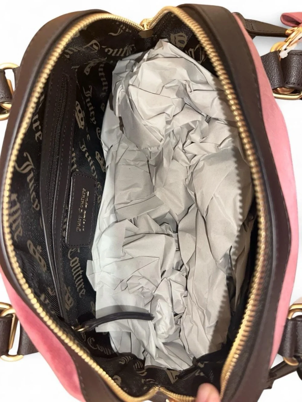 Juicy Couture “Juicy Crown Satchel”, chateau rose